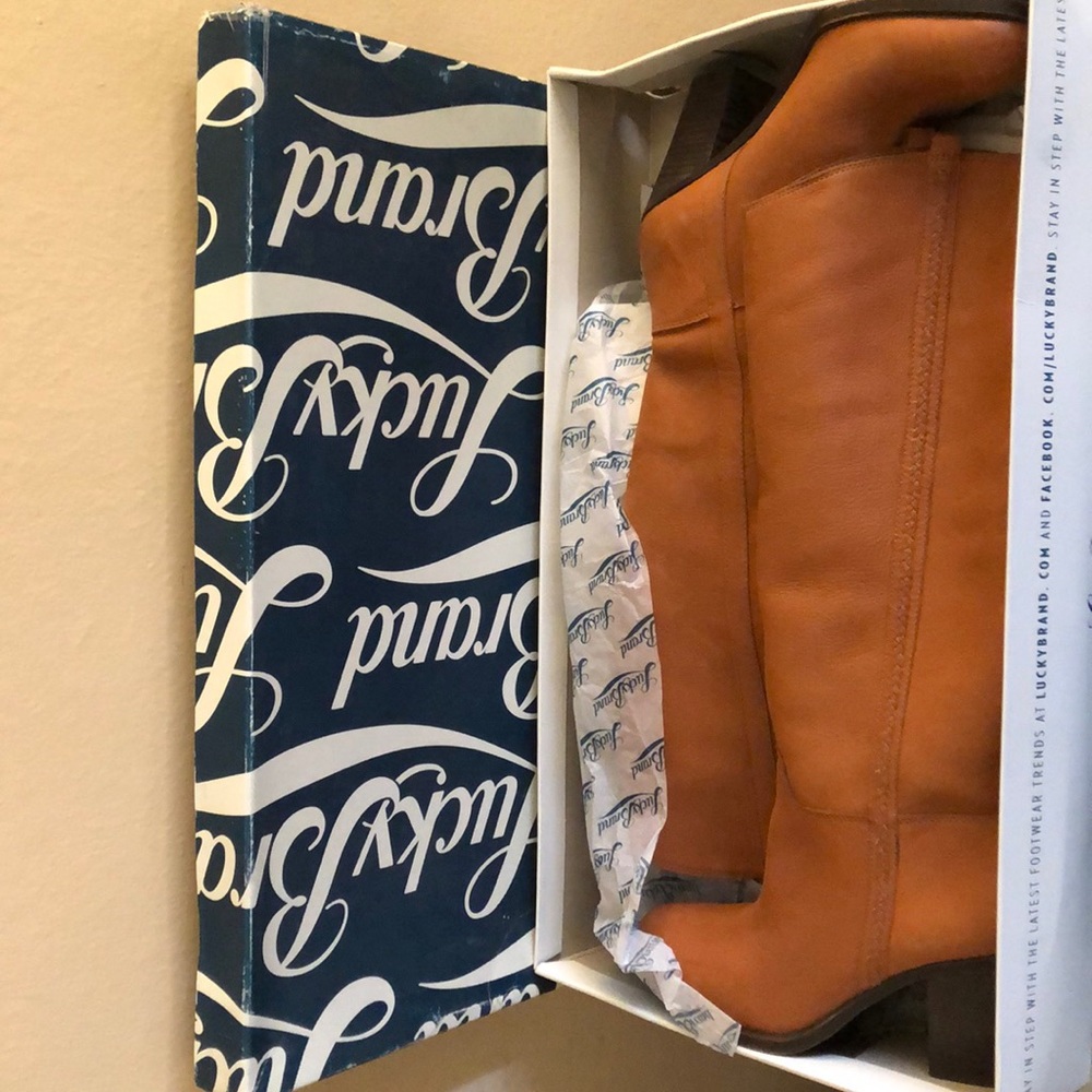 Lucky brand Genuine leather knee boots